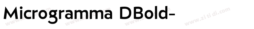 Microgramma DBold字体转换